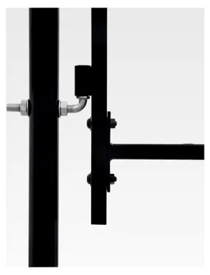 Produktbild von Stahl Doppelflügeltor für Gartenzaun und Einfahrt, Gartentor mit Speerspitzen 400 x 200 cm