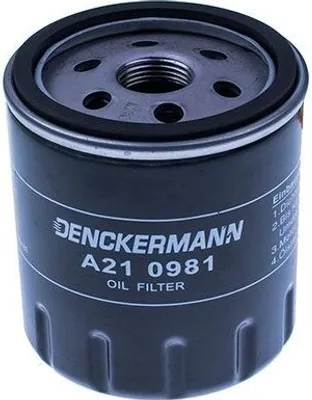 Produktbild von Ölfilter DENCKERMANN A210981 Anschraubfilter für FORD FOCUS III Turnier Kuga Mk2 (DM2) FOCUS III Mondeo V Kombi (CF) C-Max II (DXA/CB7, DXA/CEU) S-Max