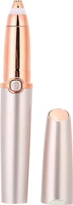 Image de Tondeuse à sourcils pour femmes Épilateur à sourcils électrique indolore Rechargeable USB Rasoir à sourcils portable Ros��gold