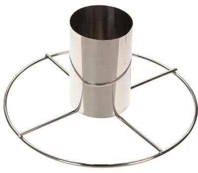 Image de Grille de cuisson pour poulet barbecue, acier inoxydable, 20 x 10 cm, argent