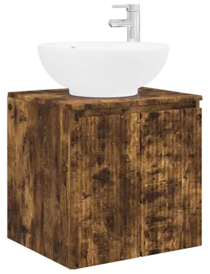Immagine prodotto di vidaXL Mobile lavabo da appendere in rovere affumicato 49,5 x 44,5 x 65 cm