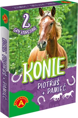 Produktbild von Karty do gry Piotruś i Pamięć Konie 25 sztuk