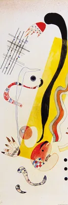 Zdjęcie produktu dla Obraz drukowany Wassily Kandinsky - Crawling, 1934 (158 x 53 cm)