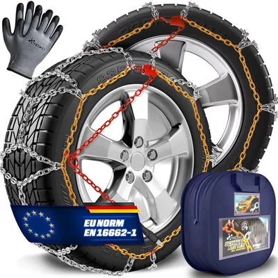 Immagine prodotto di 2 set di catene da neve TKSKTE-001-009, inclusi guanti e custodia