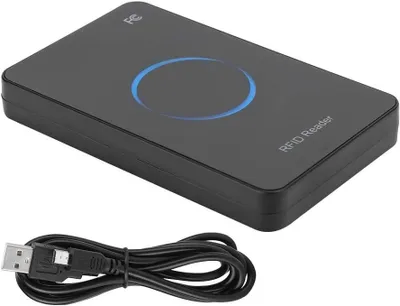 RFID-Kartenleser 125 kHz, USB, inkl. 2 EM4100-Karten, LED