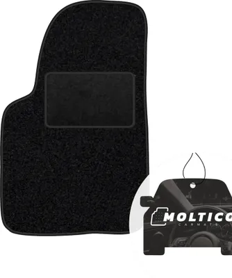 Produktbild von moto-MOLTICO Fahrer Fußmatte Auto Velours Fahrerseite Autoteppiche Schwarz Fahrermatte 1-teilig passend für Citroen Xsara 1997-2004