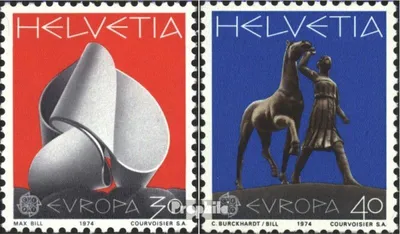 Produktbild von Briefmarken Schweiz 1974 Mi 1029-1030 (kompl.Ausgabe) postfrisch Weltpostkongreß