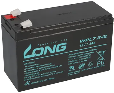 Immagine prodotto di Batteria al piombo Kung Long 12V 7,2Ah WPL7.2-12-M-F2 lunga durata 10 anni