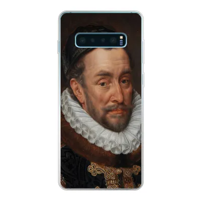 Produktbild von MuchoWow® Handyhülle Schutzhülle Hülle für Samsung Galaxy S10 Plus Wilhelm von Oranien - Gemälde von Adriaen Thomasz. Silikon Softcase Handy Hülle - Schutzhülle