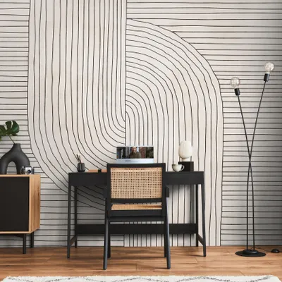 Produktbild von A.S. Creation Livingwalls Fototapete The Wall III 398941 Eine Rolle Ein Motiv 371 x 280 cm Creme Beige Schwarz