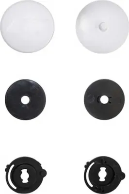 Immagine prodotto di Kit Fissaggio Visiera Bianco Opaco per Casco Jet CGM 191 PIX