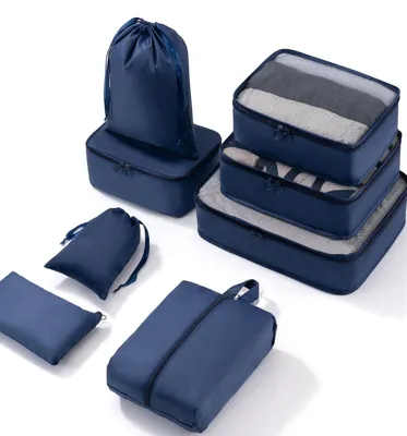 Produktbild von Set aus 8 Reiseorganisatoren für Kleidung und Accessoires