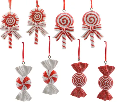 Produktbild von Christbaumschmuck CANDY Lollies Bonbons 8 Stück Weihnachtsbaumschmuck
