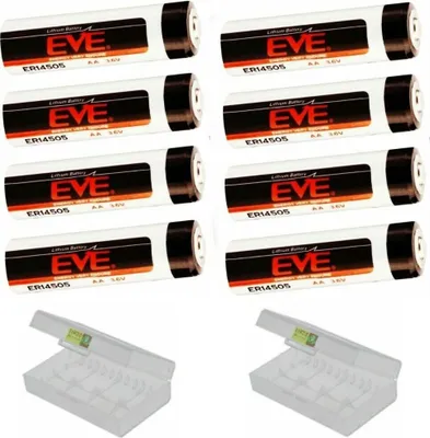 Produktbild von 8 x EVE ER14505 LS14500  AA Lithium-Thionylchlorid 3,6 V  plus Box
