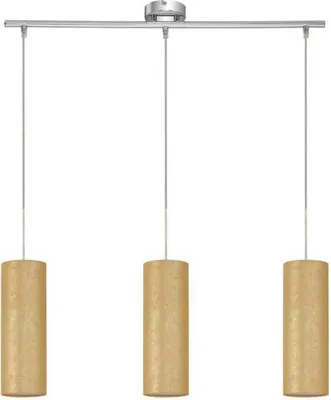 Produktbild von Briloner Hänge-/Pendelleuchte 3x E27 max. 25W/230V Stoffschirm Goldfarbig 70cm