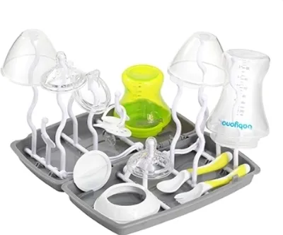 Produktbild von BABYONO | Universelle Flaschen- und Schnuller-Trockner - Hell - Funktional und kompakt - 12 Halterungen