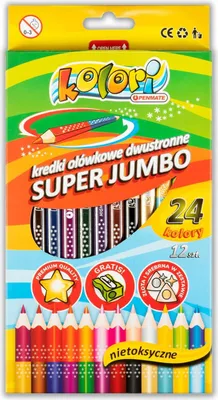 Zdjęcie produktu dla Kredki Kolori Premium Ołówkowe Trójkatne Jumbo 24