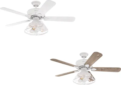 Immagine prodotto di Ventilatore da soffitto Westinghouse Barnett bianco da 122 cm con illuminazione LED e telecomando