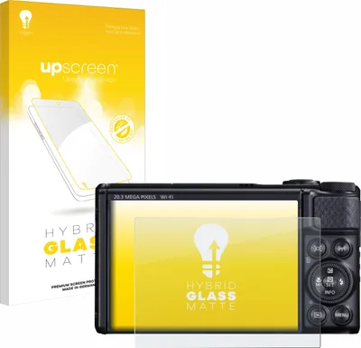 Produktbild von upscreen Entspiegelungs Schutzglas für Canon PowerShot SX740 HS / Lite Schutzfolie Panzer Folie Glas Display Schutz matt