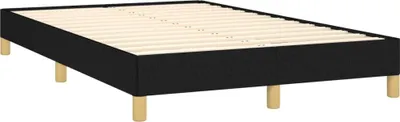 Produktbild von vidaXL Bettgestell ohne Matratze Schwarz 120x190 cm Stoff
