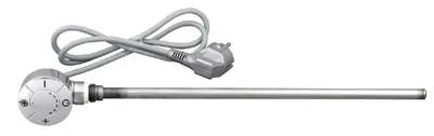 Obrázok produktu pre Aqualine Vykurovacie tyče - Elektrická vykurovacia tyč s termostatom, rovný kábel, 600 W, chróm LT67446