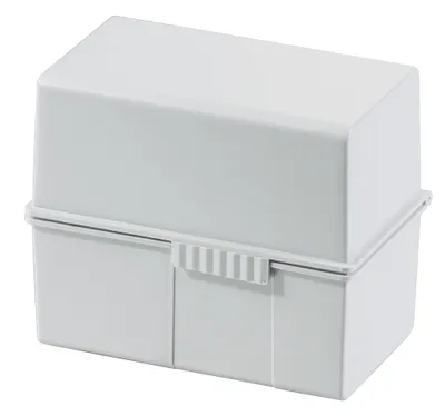 Image de HAN 977-11 Boîte à fiches DIN A7 horizontal - pour 300 cartes avec charnière en acier, gris