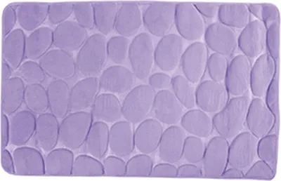 Obrázek produktu pro MSV Koupelnový koberec/koupelnová předložka – oblázek – podlaha – fialová – 50 x 80 cm