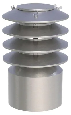 Produktbild von Ø 130 mm Mündungsabschluss mit Lamellenhaube