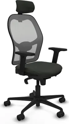 Image de Chaise de bureau avec appui-tête Piqueras y Crespo 2D036N2 Noir