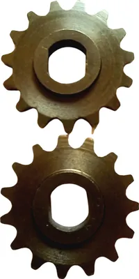 Produktbild von 2 Stück Kettenrad Ritzel Zahnrad Antrieb Kettenradscheibe 15 Zähne H25 Kette