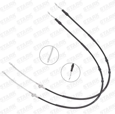 Produktbild von STARK Handbremsseil Seilzug Feststellbremse für VW Amarok Pickup (2HA, 2HB, S1B, S6B, S7A, S7B) Hinten Links Hinten Rechts SKCPB-1051347