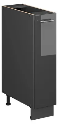 Produktbild von Apothekerschrank Vicco Fame-Line Anthrazit Hochglanz/Anthrazit 20 cm ohne Arbeitsplatte, Model 61677
