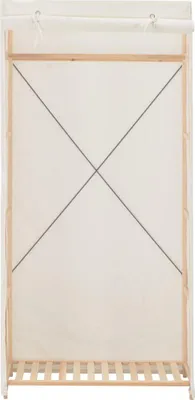Produktbild von vidaXL Kleiderschrank Weiß 79 x 40 x 170 cm Stoff