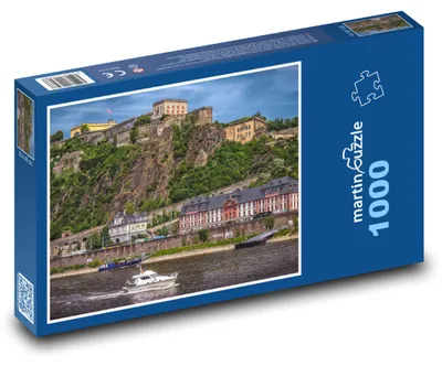 Zdjęcie produktu dla Puzzle 1000 Twierdza Ehrenbreitstein nad Renem - martinpuzzle