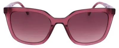Productafbeelding van Carolina Herrera HER 0236/S zonnebril, bordeauxrode Havana-kleur, model voor dames, met afmetingen 53/20/145