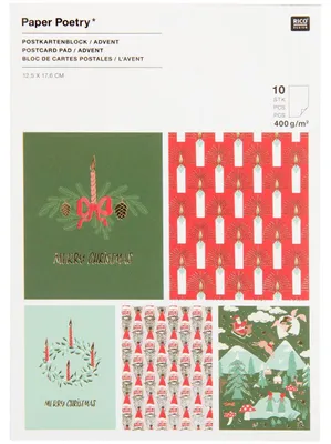 Produktbild von Postkartenblock Advent, AdventMIX
