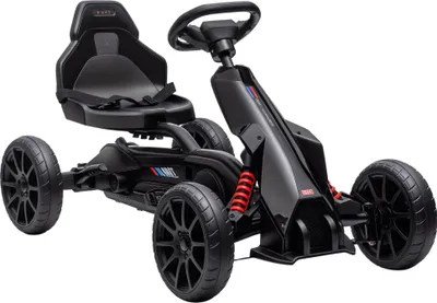 Obrázek produktu pro HOMCOM, dětské autíčko typu go-kart, s nastavitelným sedadlem, černé barvy