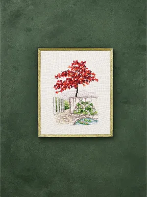 Produktbild von Permin Kreuzstich-Set „Japanischer Ahorn II“, 36 x 43 cm
