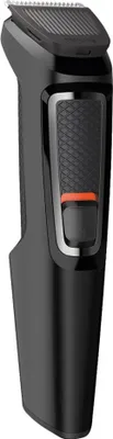 Produktbild von Philips MULTIGROOM Series 3000 7 Aufsätze, 7-in-1, für Gesicht und Haare, Schwarz, Rechteck, Bart, Ohr, Augenbraue, Nase, Edelstahl, Akku, 60 min