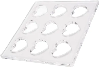 Obrázek produktu pro DIY akrylová forma na pečení ve tvaru srdce – nástroj na pečení dezertů a pečiva pro domácí oslavy