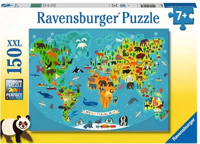 Immagine prodotto di Mappa del mondo animale Ravensburger 13287