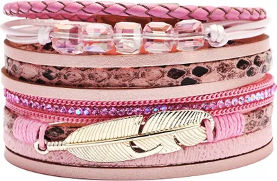 Produktbild von FE-18311 Rosa Damenarmband mit Magnetverschluss KP18311