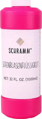 Produktbild von Schramm® 1 Liter Seifenblasenflüssigkeit Nachfüller ideal für Seifenblasen Pistolen Stäbe Seifen Blasen Lauge