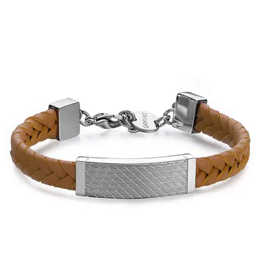Produktbild von Braunes Lederarmband fü r Herren Ripple SRP71