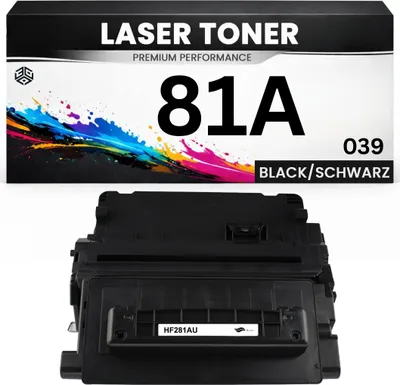 Produktbild von 2 x XXL Toner 81A für HP kompatibel Schwarz CF281A / Cartridge 039 wie Original Canon imageCLASS LBP351dn/352dn LaserJet Enterprise MFP M630/630dn M630dn