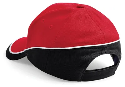Productafbeelding van Beechfield - "Teamwear Competition" muts FK1468 (one size) (rood/zwart/wit)