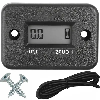 Productafbeelding van Bedrijfsurenteller - Motor teller - Machine onderhoud - Waterproof backlight - 3.6 x 5.4 cm - Zwart