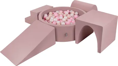 Produktbild von KiddyMoon Spielplatz aus Schaumstoff mit Bällebad PPZP-OK30D-125