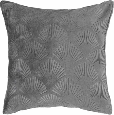 Obrázok produktu pre Obliečka na vankúš, dekoratívna obliečka na vankúš, mušle, mušle 40x40cm sivá