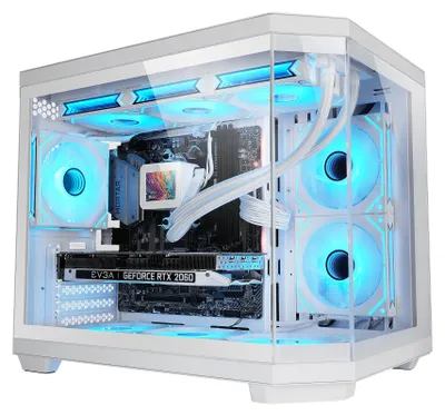 Zdjęcie produktu dla Mars Gaming MC-3TCOREMW, Mini Tower, PC, Biały, micro ATX, Mini-ITX, SGCC (stal ocynkowana ogniowo), Szkło hartowane, Gaming